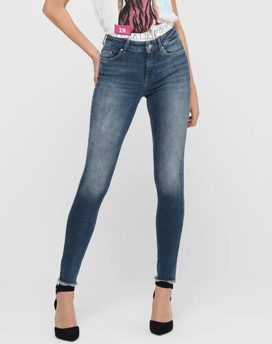 Only ONLBLUSH LIFE MID SK ANK RW REA422 NOOS Special Blue Grey Denim Dames Jeans - Maat L X L30 1 Only ONLBLUSH LIFE MID SK ANK RW REA422 NOOS Special Blue Grey Denim Dames Jeans - Maat L X L30