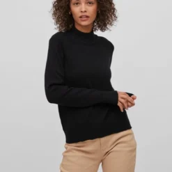 VILA VIRIL CREWNECK L/S KNIT TOP - NOOS Dames Trui - Maat S