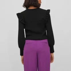 Vila Trui Vineira L/s Knit Top/3/lr 14083682 Black Dames Maat - M 15 Vila Trui Vineira L/s Knit Top/3/lr 14083682 Black Dames Maat - M -Dameskleding Verkoop 550x699 1