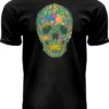 Fox Originals Neon Met Blacklight Polygone T-shirt Heren & Dames Katoen Zwart Black Maat L