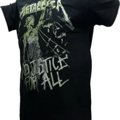 POPMERCH Metallica Justice For All Vintage Band T-Shirt - Officiële Merchandise -Dameskleding Verkoop 550x707 1