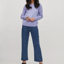 VILA VIRIL Ronde Hals L/S KNIT TOP - NOOS Dames Trui - Maat M -Dameskleding Verkoop 550x708 10