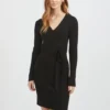 VILA VIRIL WRAP L/S KNIT DRESS - NOOS Dames Jurk - Maat L