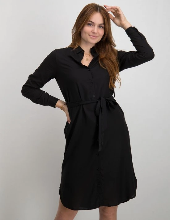 ONLY ONLMULBA LIFE L/S SHIRT DRESS WVN NOOS Dames Jurk - Maat L 6 ONLY ONLMULBA LIFE L/S SHIRT DRESS WVN NOOS Dames Jurk - Maat L - Afbeelding 6