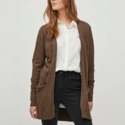 Vila Dames Vest - Bruin - Maat S -Dameskleding Verkoop 550x711 30