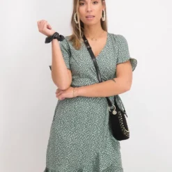 ONLY ONLOLIVIA S/S WRAP DRESS WVN NOOS Dames Jurk - Maat 42 -Dameskleding Verkoop 550x711 90