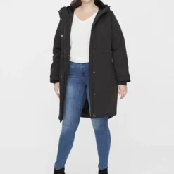 VERO MODA CURVE VMCLEANMILA 3/4 JACKET CURVE Dames Jas - Maat 46 -Dameskleding Verkoop 550x712 8