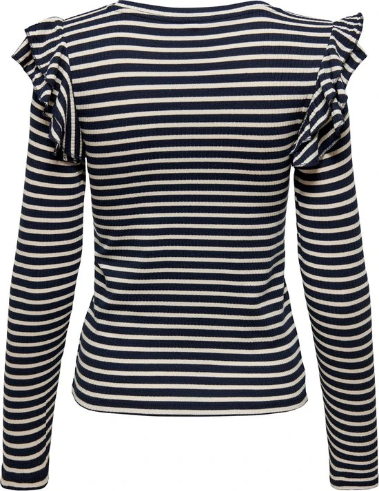 JDY JDYMILLE L/S FRILL TOP JRS Dames Top - Maat S 7 JDY JDYMILLE L/S FRILL TOP JRS Dames Top - Maat S - Afbeelding 7