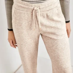 GERRY WEBER Dames Casual Joggingbroek Light Taupe-Melange-46 -Dameskleding Verkoop 550x715