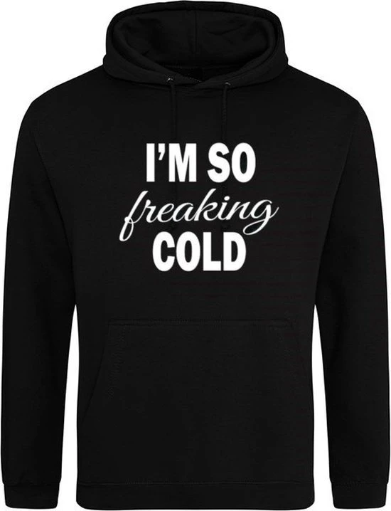 Bc Freaking Cold Hoodie | Warme Trui | Winter | Kou | Hoodie | Wintertrui | Grappige Tekst | Maat XL 1 Bc Freaking Cold Hoodie | Warme Trui | Winter | Kou | Hoodie | Wintertrui | Grappige Tekst | Maat XL