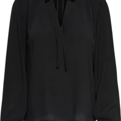 Jacqueline De Yong Blouse Jdyfreya L/s Top Wvn 15272142 Black Dames Maat - L