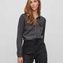 VILA VIBISTA DENIM SHIRT/SU-NOOS Dames Blouse - Maat XL -Dameskleding Verkoop 550x720 5