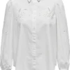 Only Blouse Onllouise Ls Shirt Wvn 15272708 White Dames Maat - M