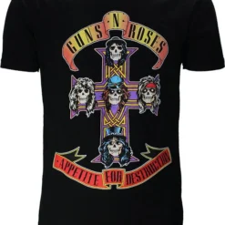 POPMERCH Guns 'n' Roses Appetite For Destruction Band T-Shirt - Officiële Merch