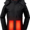 Sailwind Verwarmde Jas / Soft Shell / Dames / Zwart Incl. Powerbank