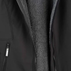 BJØRNSON Signe Softshell Winterjas Parka Dames - Teddy - Maat 40 - Zwart -Dameskleding Verkoop 550x732 34