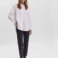 VERO MODA VMELLA L/S BASIC SHIRT NOOS Dames Blouse - Maat S -Dameskleding Verkoop 550x733 180