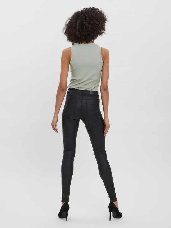 VERO MODA VMSEVEN NW SS SMOOTH COATED PANTS NOOS Dames Broek - Maat S 4 VERO MODA VMSEVEN NW SS SMOOTH COATED PANTS NOOS Dames Broek - Maat S - Afbeelding 4