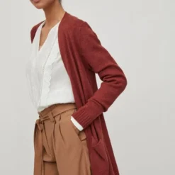 VILA VIRIL LONG L/S KNIT CARDIGAN - NOOS Dames Vest - Maat M -Dameskleding Verkoop 550x733 193