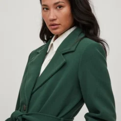 VILA VIPOKO LONG BELT COAT -NOOS Dames Jas - Maat 42 -Dameskleding Verkoop 550x733 290