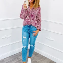 Dressqode Maori Blouse Paars