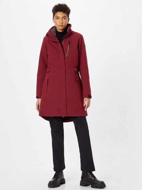 Killtec KOW 165 Women Parka - Outdoorjas - Dames - Rood - Maat 44 4 Killtec KOW 165 Women Parka - Outdoorjas - Dames - Rood - Maat 44 - Afbeelding 4