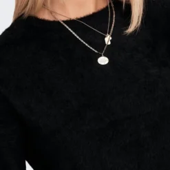 Only Trui Onlpiumo L/s Pullover Knt Noos 15235973 Black Dames Maat - M -Dameskleding Verkoop 550x733 397