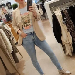 Pieces PCBOSS 3/4 BLAZER NOOS Dames Blazer - Maat M -Dameskleding Verkoop 550x733 409