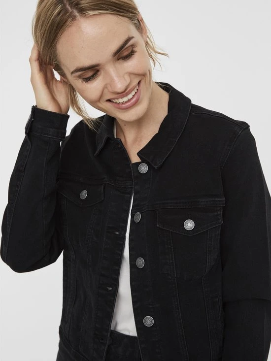 Vero Moda VMHOT SOYA LS DENIM JACKET MIX GA NOOS Dames Jas - Maat M 4 Vero Moda VMHOT SOYA LS DENIM JACKET MIX GA NOOS Dames Jas - Maat M - Afbeelding 4