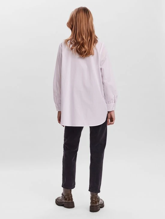 VERO MODA VMELLA L/S BASIC SHIRT NOOS Dames Blouse - Maat L 2 VERO MODA VMELLA L/S BASIC SHIRT NOOS Dames Blouse - Maat L - Afbeelding 2