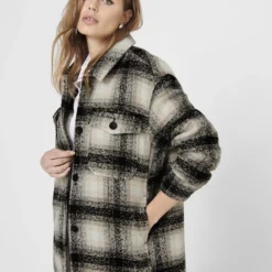 ONLY ONLALLISON CHECK SHACKET OTW NOOS Dames Jas - Maat M -Dameskleding Verkoop 550x733 468
