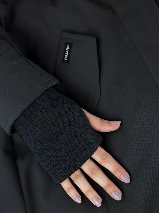 Versano Marry Parka Dames Winterjas 4XL - Zwart 3 Versano Marry Parka Dames Winterjas 4XL - Zwart - Afbeelding 3