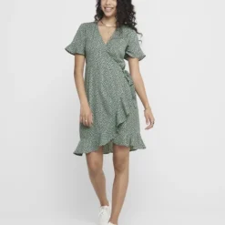 ONLY ONLOLIVIA S/S WRAP DRESS WVN NOOS Dames Jurk - Maat 42 -Dameskleding Verkoop 550x733 484