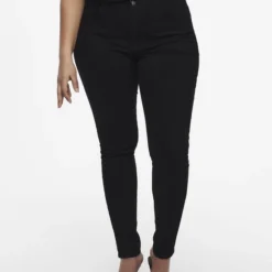 ONLY CARMAKOMA CARAUGUSTA HW SKINNY JEANS BLACK Dames Jeans - Maat W44 X L32 -Dameskleding Verkoop 550x733 486