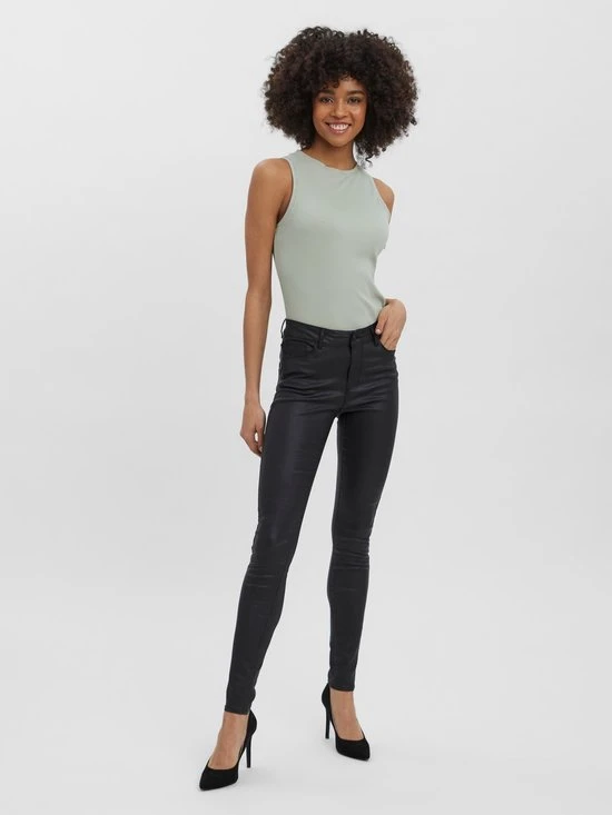 VERO MODA VMSEVEN NW SS SMOOTH COATED PANTS NOOS Dames Broek - Maat XL 3 VERO MODA VMSEVEN NW SS SMOOTH COATED PANTS NOOS Dames Broek - Maat XL - Afbeelding 3