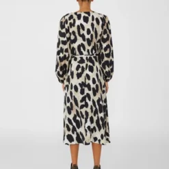 OBJECT OBJLEONORA L/S WRAP MIDI DRESS NOOS Dames Jurk - Maat 40 -Dameskleding Verkoop 550x733 500