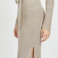 VILA VIRIL WRAP L/S KNIT DRESS - NOOS Dames Jurk - Maat L -Dameskleding Verkoop 550x733 559