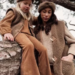 Alwero Dames Gilet "Alpen Adult 100% Wol" Bark - Maat S -Dameskleding Verkoop 550x733 566