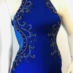 Merkloos Gala Jurk Koningsblauw -Dameskleding Verkoop 550x733 578