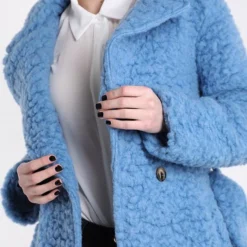 Merkloos Jas Lisa - Imitatiebont - Gevoerd - Met Zakken En Ceintuur - Camel -Dameskleding Verkoop 550x734 9