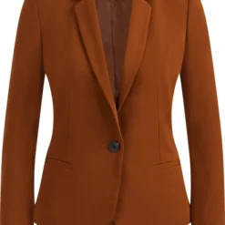 WE Fashion Dames Getailleerde Jersey Stretch Blazer