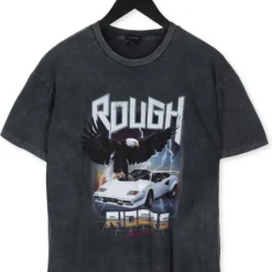 Colourful Rebel Rough Riders T-shirt Grijs Dames - Loose Fit - Organisch Katoen - M -Dameskleding Verkoop 550x740 7