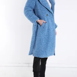 Merkloos Jas Lisa - Imitatiebont - Gevoerd - Met Zakken En Ceintuur - Camel -Dameskleding Verkoop 550x741 4