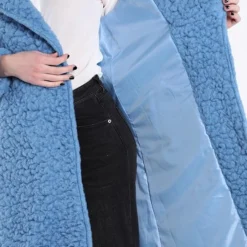 Merkloos Jas Lisa - Imitatiebont - Gevoerd - Met Zakken En Ceintuur - Camel -Dameskleding Verkoop 550x741 5