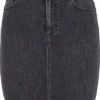 Pieces PCLILI MW DENIM SKIRT BL649-VI/NOOS BC Dames Rok - Maat XS