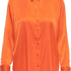 Jacqueline De Yong Blouse Jdyfifi L/s Oversized Shirt Wvn 15281926 Orangeade Dames Maat - M