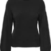 Only Trui Onlpiumo L/s Solid Rollneck Cs Nl K 15283606 Black Dames Maat - M