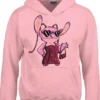 Gildan DISNEY STITCH ANGEL HOODIE/TRUI ROSE EXTRA SMALL