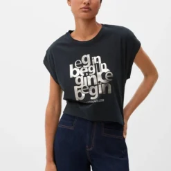 S.Oliver Dames T-shirt Top Mouwloos - LOOSE FIT - Maat XS (34) -Dameskleding Verkoop 550x756 7