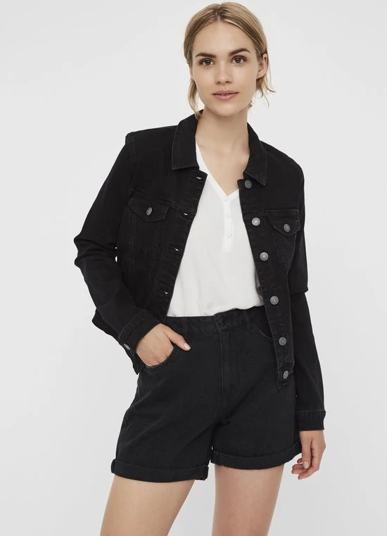 Vero Moda VMHOT SOYA LS DENIM JACKET MIX GA NOOS Dames Jas - Maat M 2 Vero Moda VMHOT SOYA LS DENIM JACKET MIX GA NOOS Dames Jas - Maat M - Afbeelding 2